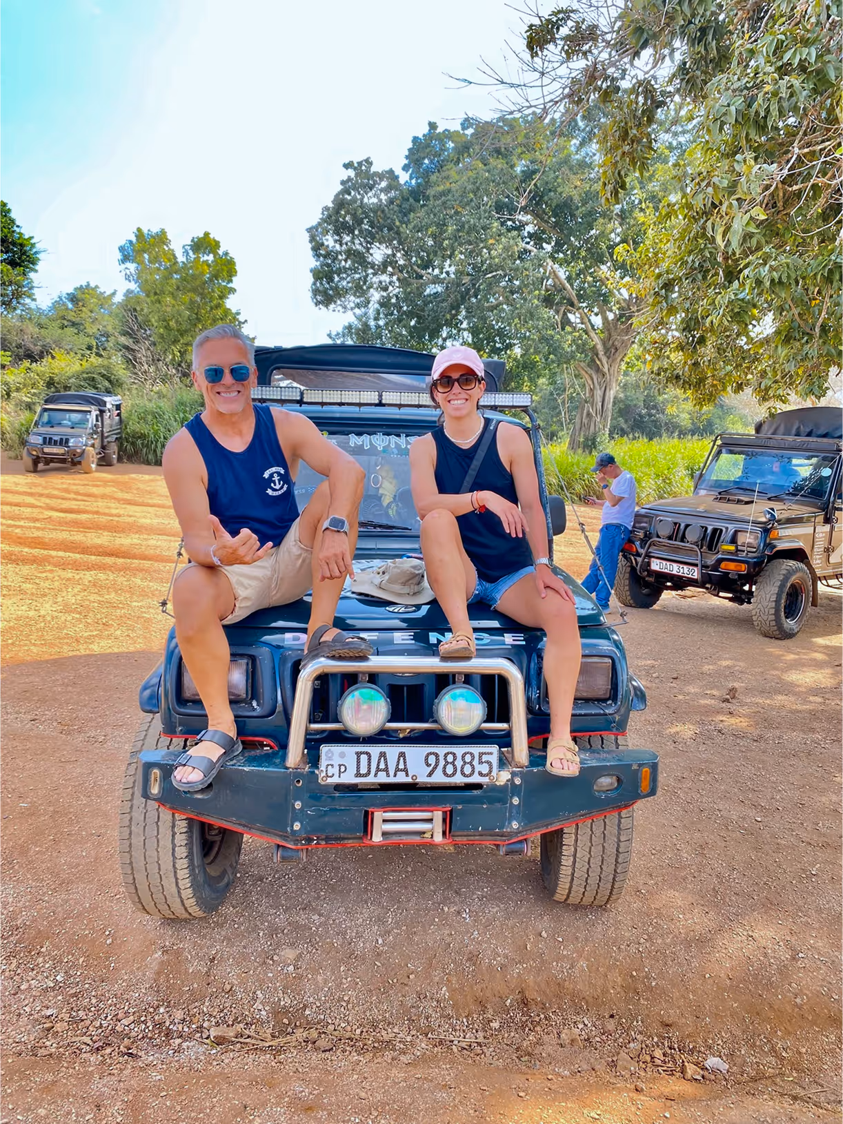 A selfie with happy clients