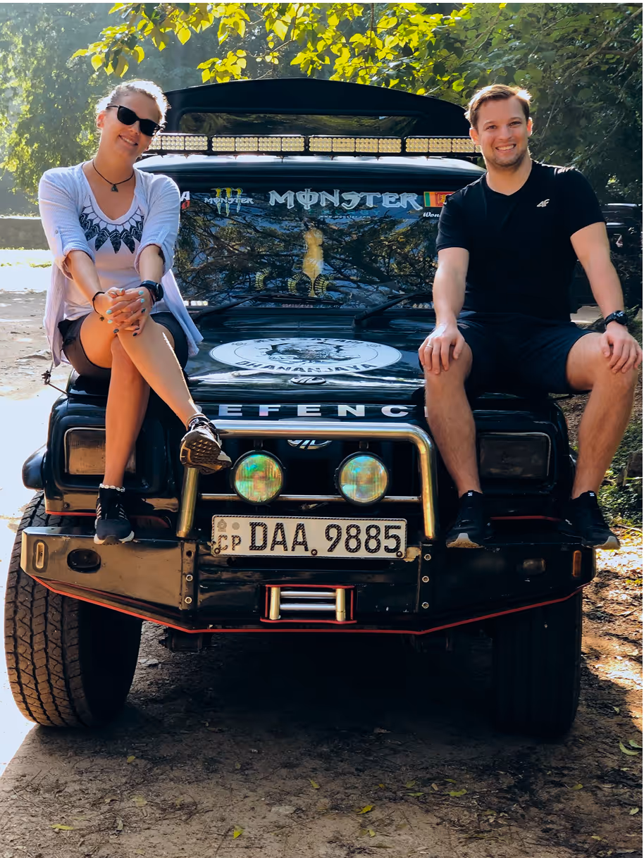 A selfie with happy clients